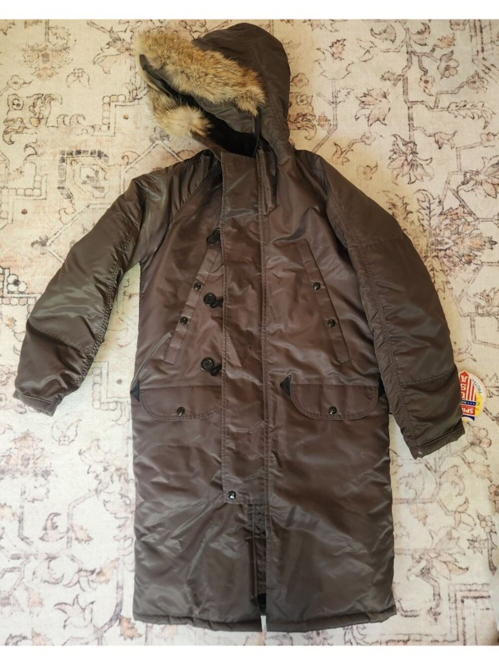 Spiewak Men's Sz. 32 Golden Fleece Type N-3B Military Parka Extreme Cold Weather